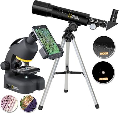 National Geographic Set de Telescopio + Microscopio con soporte para S