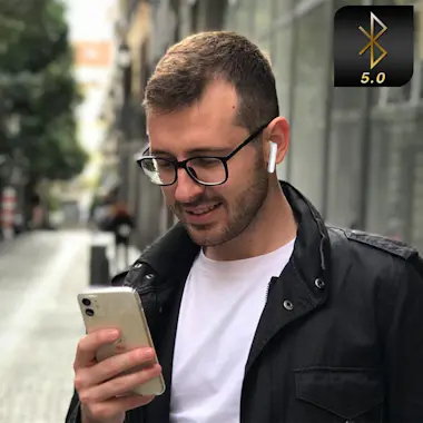 Akashi Auriculares Bluetooth Autonomía de 3h Estuche de c Akashi Auriculares Bluetooth Autonomía de 3h Estuche de c