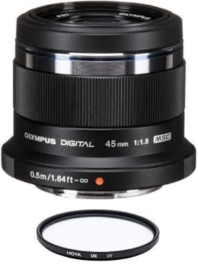 Olympus OLYMPUS 45MM F1.8 Negro + HOYA UX UV 37mm Filtro Olympus OLYMPUS 45MM F1.8 Negro + HOYA UX UV 37mm Filtro