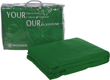 Bresser Tela de fondo color verde croma 2,5x3 m Y-9 Bresser Tela de fondo color verde croma 2,5x3 m Y-9