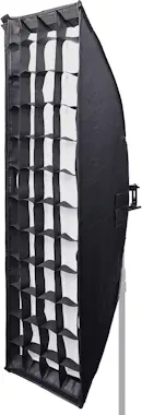 Bresser Softbox High Grade 30x120cm con rejilla panal de a Bresser Softbox High Grade 30x120cm con rejilla panal de a