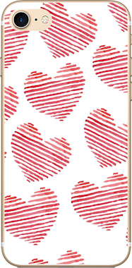 ME! Carcasa corazones rayados iPhone SE (2020) / 7 / 8 ME! Carcasa corazones rayados iPhone SE (2020) / 7 / 8