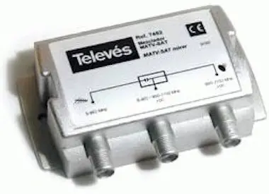 Televes Mezclador Repartidor TDT y Satélite 7452 TELEVES Televes Mezclador Repartidor TDT y Satélite 7452 TELEVES