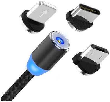 Generica CABLE CARGA MAGNÉTICO UNIVERSAL 3 en 1 Generica CABLE CARGA MAGNÉTICO UNIVERSAL 3 en 1