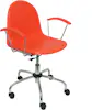 Piqueras y Crespo Silla Ves giratoria color naranja Piqueras y Crespo Silla Ves giratoria color naranja
