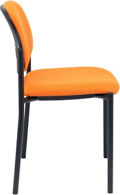 Piqueras y Crespo Silla fija Villalgordo bali naranja chasis negro Piqueras y Crespo Silla fija Villalgordo bali naranja chasis negro