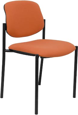 Piqueras y Crespo Silla fija Villalgordo bali marrón chasis negro Piqueras y Crespo Silla fija Villalgordo bali marrón chasis negro