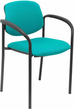 Piqueras y Crespo Silla fija Villalgordo bali verde chasis negro con Piqueras y Crespo Silla fija Villalgordo bali verde chasis negro con