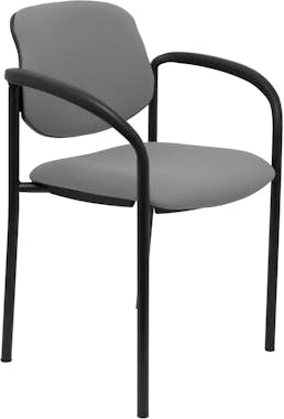 Piqueras y Crespo Silla fija Villalgordo bali gris chasis negro con Piqueras y Crespo Silla fija Villalgordo bali gris chasis negro con