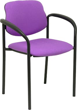 Piqueras y Crespo Silla fija Villalgordo bali lila chasis negro con Piqueras y Crespo Silla fija Villalgordo bali lila chasis negro con