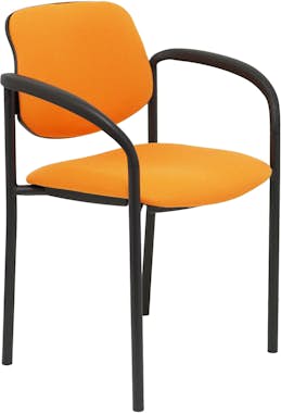 Piqueras y Crespo Silla fija Villalgordo bali naranja chasis negro c Piqueras y Crespo Silla fija Villalgordo bali naranja chasis negro c