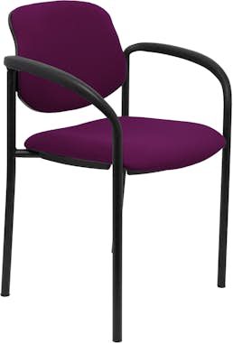 Piqueras y Crespo Silla fija Villalgordo bali morado chasis negro co Piqueras y Crespo Silla fija Villalgordo bali morado chasis negro co