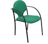 Piqueras y Crespo Pack 2 sillas Hellin chasis negro bali verde Piqueras y Crespo Pack 2 sillas Hellin chasis negro bali verde