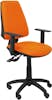 Piqueras y Crespo Silla Elche sincro similpiel naranja con brazo reg Piqueras y Crespo Silla Elche sincro similpiel naranja con brazo reg