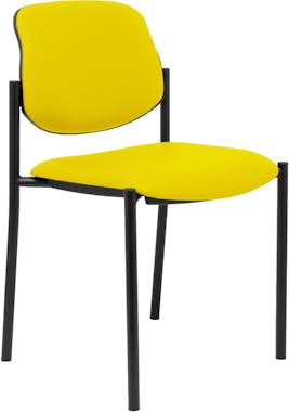 Piqueras y Crespo Silla fija Villalgordo similpiel amarillo chasis n Piqueras y Crespo Silla fija Villalgordo similpiel amarillo chasis n