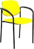 Piqueras y Crespo Silla fija Villalgordo similpiel amarillo chasis n Piqueras y Crespo Silla fija Villalgordo similpiel amarillo chasis n