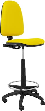 Piqueras y Crespo Taburete Ayna similpiel amarillo Piqueras y Crespo Taburete Ayna similpiel amarillo