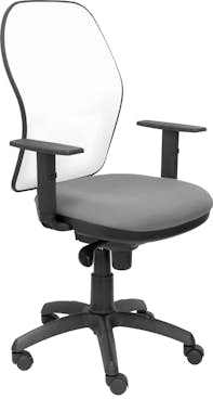 Piqueras y Crespo Silla Jorquera malla blanca asiento gris claro Piqueras y Crespo Silla Jorquera malla blanca asiento gris claro