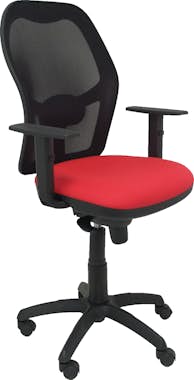 Piqueras y Crespo Silla Jorquera malla negra asiento bali rojo Piqueras y Crespo Silla Jorquera malla negra asiento bali rojo