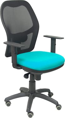 Piqueras y Crespo Silla Jorquera malla negra asiento bali verde Piqueras y Crespo Silla Jorquera malla negra asiento bali verde