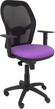 Piqueras y Crespo Silla Jorquera malla negra asiento bali lila Piqueras y Crespo Silla Jorquera malla negra asiento bali lila