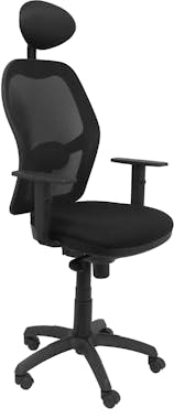 Piqueras y Crespo Silla Jorquera malla negra asiento bali negro con Piqueras y Crespo Silla Jorquera malla negra asiento bali negro con