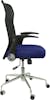 Piqueras y Crespo Silla Minaya respaldo malla negro asiento 3D azul Piqueras y Crespo Silla Minaya respaldo malla negro asiento 3D azul