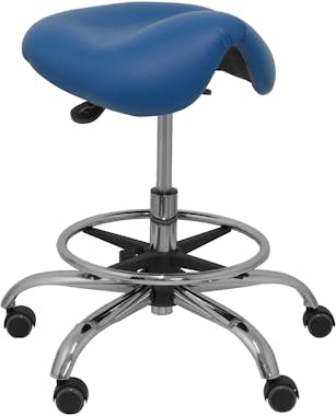 Piqueras y Crespo Taburete Alatoz similpiel azul Piqueras y Crespo Taburete Alatoz similpiel azul