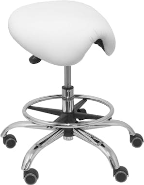 Piqueras y Crespo Taburete Alatoz similpiel blanco Piqueras y Crespo Taburete Alatoz similpiel blanco