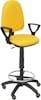 Piqueras y Crespo Taburete Ayna bali amarillo brazos fijos ruedas de Piqueras y Crespo Taburete Ayna bali amarillo brazos fijos ruedas de