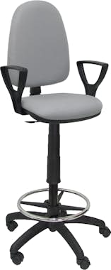 Piqueras y Crespo Taburete Ayna bali gris claro brazos fijos Piqueras y Crespo Taburete Ayna bali gris claro brazos fijos