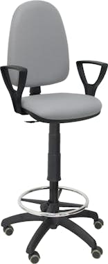 Piqueras y Crespo Taburete Ayna bali gris claro brazos fijos ruedas Piqueras y Crespo Taburete Ayna bali gris claro brazos fijos ruedas