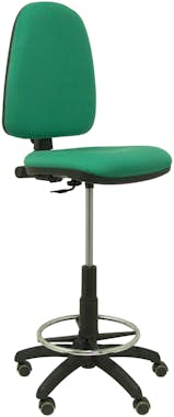 Piqueras y Crespo Taburete Ayna bali verde ruedas de parqué Piqueras y Crespo Taburete Ayna bali verde ruedas de parqué