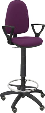 Piqueras y Crespo Taburete Ayna bali morado brazos fijos ruedas de p Piqueras y Crespo Taburete Ayna bali morado brazos fijos ruedas de p