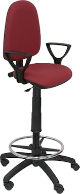 Piqueras y Crespo Taburete Ayna bali granate brazos fijos Piqueras y Crespo Taburete Ayna bali granate brazos fijos