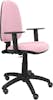 Piqueras y Crespo Silla Ayna bali rosa pálido brazos regulables rued Piqueras y Crespo Silla Ayna bali rosa pálido brazos regulables rued