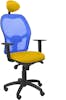 Piqueras y Crespo Silla Jorquera malla azul asiento bali amarillo co Piqueras y Crespo Silla Jorquera malla azul asiento bali amarillo co