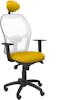 Piqueras y Crespo Silla Jorquera malla blanca asiento bali amarillo Piqueras y Crespo Silla Jorquera malla blanca asiento bali amarillo