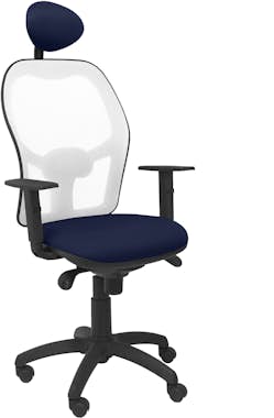 Piqueras y Crespo Silla Jorquera malla blanca asiento bali azul mari Piqueras y Crespo Silla Jorquera malla blanca asiento bali azul mari