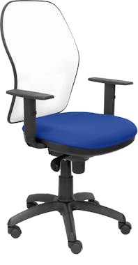 Piqueras y Crespo Silla Jorquera malla blanca asiento bali azul Piqueras y Crespo Silla Jorquera malla blanca asiento bali azul