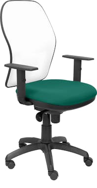 Piqueras y Crespo Silla Jorquera malla blanca asiento bali verde Piqueras y Crespo Silla Jorquera malla blanca asiento bali verde