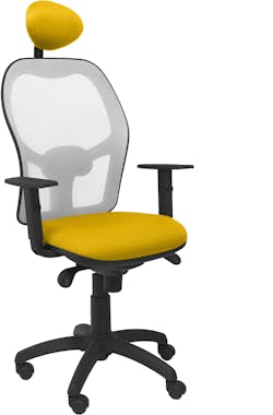 Piqueras y Crespo Silla Jorquera malla gris asiento bali amarillo co Piqueras y Crespo Silla Jorquera malla gris asiento bali amarillo co