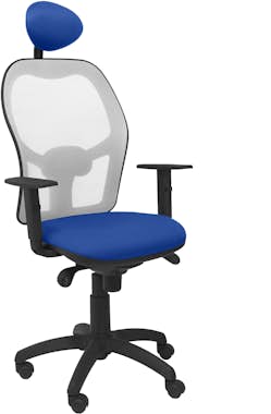 Piqueras y Crespo Silla Jorquera malla gris asiento bali azul con ca Piqueras y Crespo Silla Jorquera malla gris asiento bali azul con ca