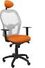 Piqueras y Crespo Silla Jorquera malla gris asiento bali naranja con Piqueras y Crespo Silla Jorquera malla gris asiento bali naranja con