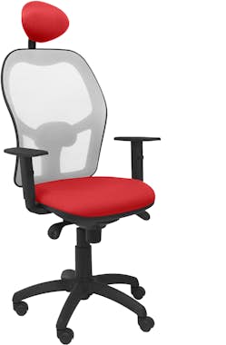 Piqueras y Crespo Silla Jorquera malla gris asiento bali rojo con ca Piqueras y Crespo Silla Jorquera malla gris asiento bali rojo con ca