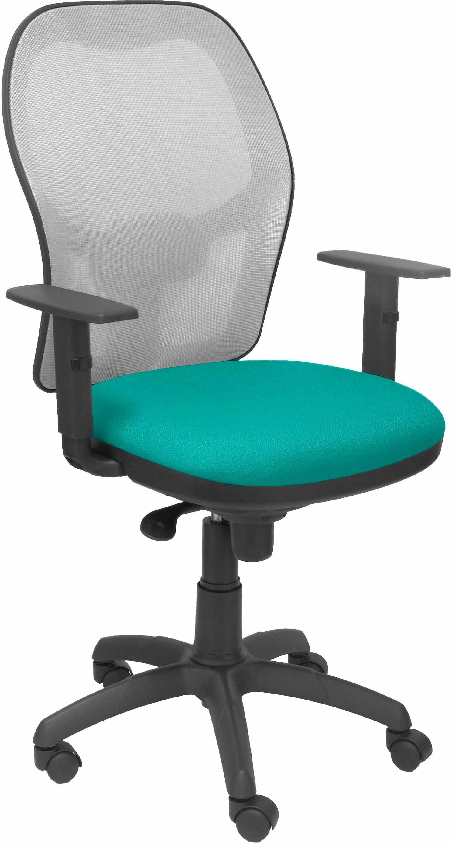silla jorquera malla gris asiento bali verde claro