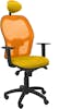Piqueras y Crespo Silla Jorquera malla naranja asiento bali amarillo Piqueras y Crespo Silla Jorquera malla naranja asiento bali amarillo