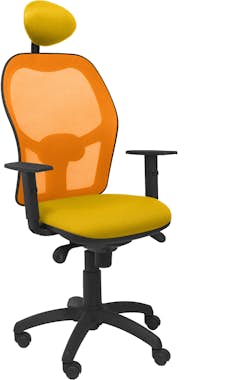 Piqueras y Crespo Silla Jorquera malla naranja asiento bali amarillo Piqueras y Crespo Silla Jorquera malla naranja asiento bali amarillo