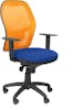 Piqueras y Crespo Silla Jorquera malla naranja asiento bali azul Piqueras y Crespo Silla Jorquera malla naranja asiento bali azul