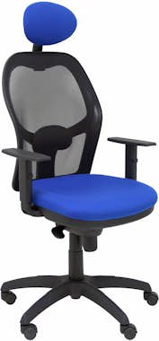 Piqueras y Crespo Silla Jorquera malla negra asiento bali azul con c Piqueras y Crespo Silla Jorquera malla negra asiento bali azul con c